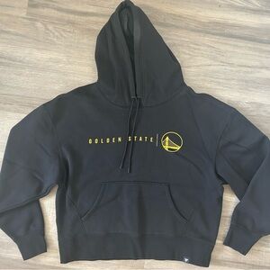 Fanatics Golden State Black Hoodie with Yellow Logo